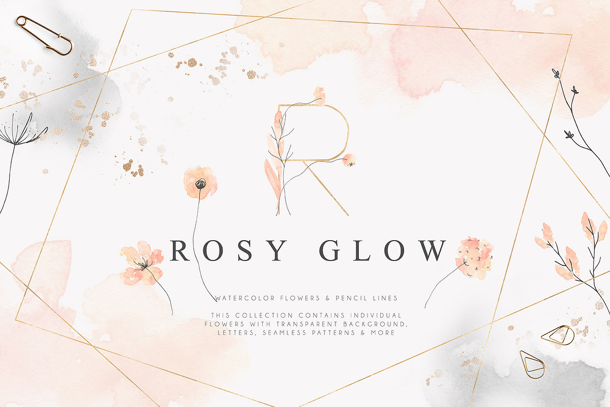 Rosy Glow Collection in Illustrations - product preview 8