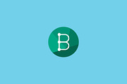Abstract letter B logo design