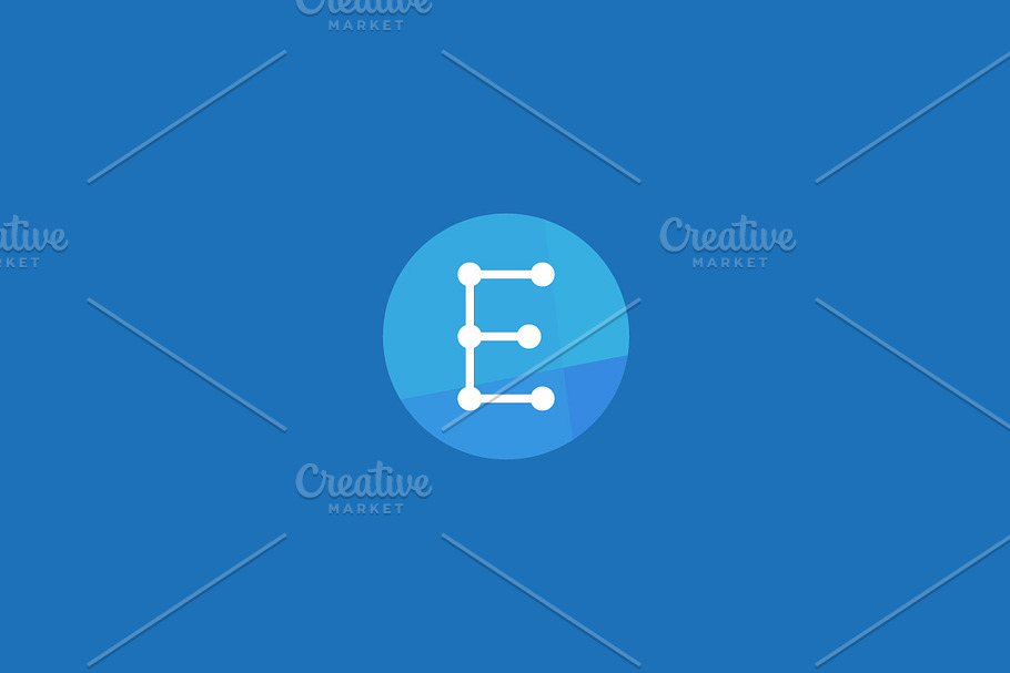 Abstract letter E logo design in Logo Templates - product preview 8
