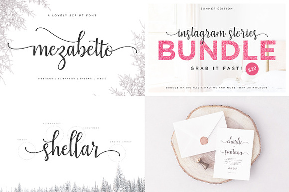 YEAR END SALES! Fonts + Graphics in Display Fonts - product preview 16