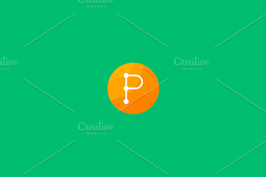 Abstract letter P logo design in Logo Templates - product preview 8