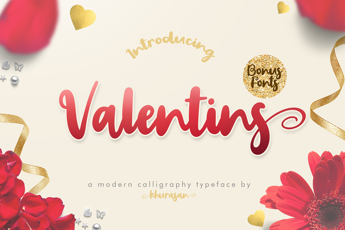 Valentins + Bonus 2 Font in Script Fonts - product preview 8