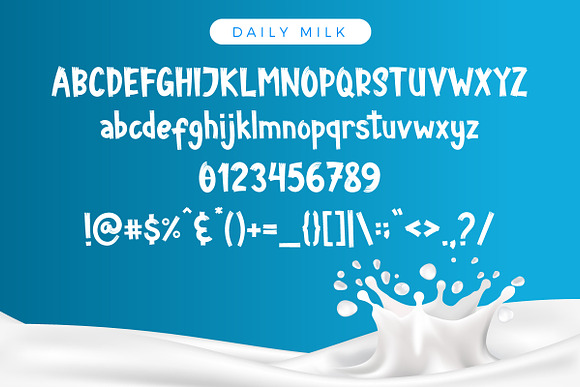 Daily Milk in Display Fonts - product preview 4