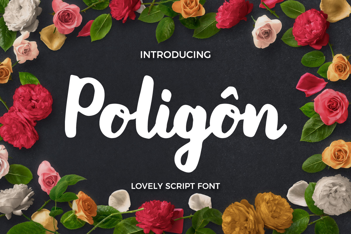 Poligon in Script Fonts - product preview 8