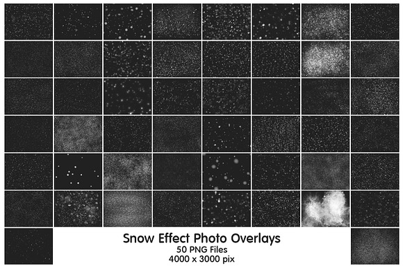 50 Snow Photo Overlays in Photoshop Layer Styles - product preview 1