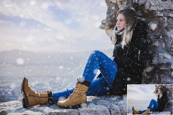 50 Snow Photo Overlays in Photoshop Layer Styles - product preview 2
