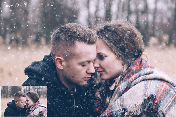 50 Snow Photo Overlays in Photoshop Layer Styles - product preview 3