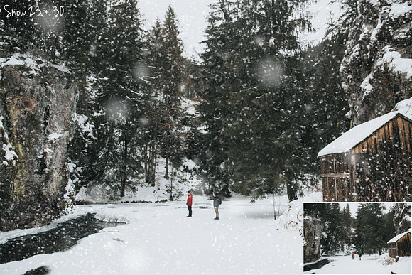 50 Snow Photo Overlays in Photoshop Layer Styles - product preview 4