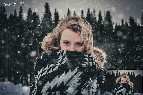 50 Snow Photo Overlays in Photoshop Layer Styles - product preview 5