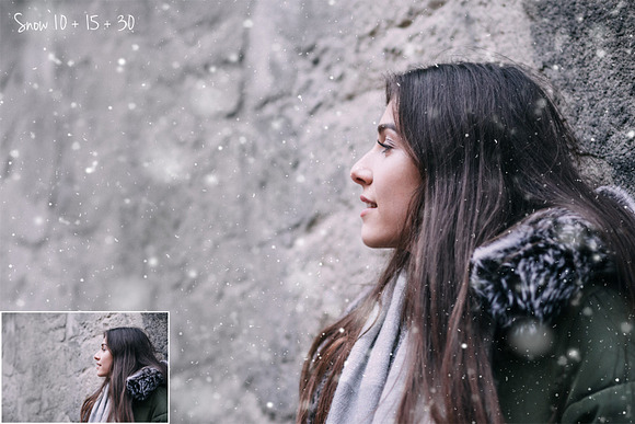 50 Snow Photo Overlays in Photoshop Layer Styles - product preview 6