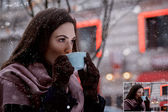 50 Snow Photo Overlays in Photoshop Layer Styles - product preview 7