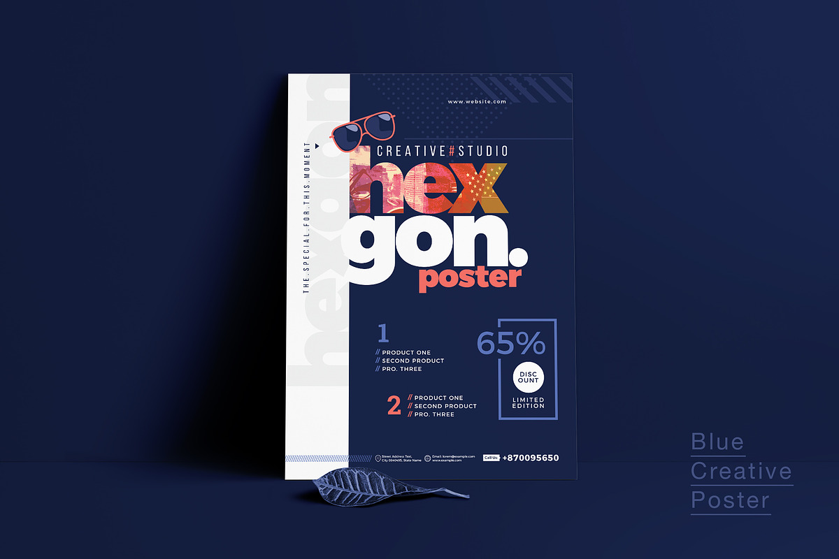 Creative Navy Poster / Flyer in Flyer Templates - product preview 8