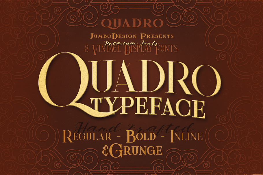 Quadro - Display Font in Display Fonts - product preview 8
