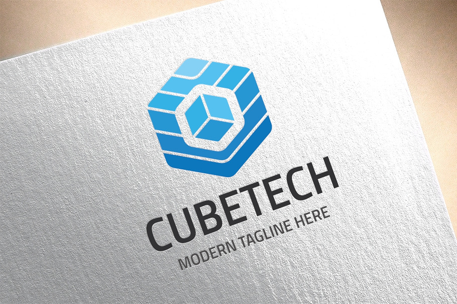 Cube Tech Logo in Logo Templates - product preview 8