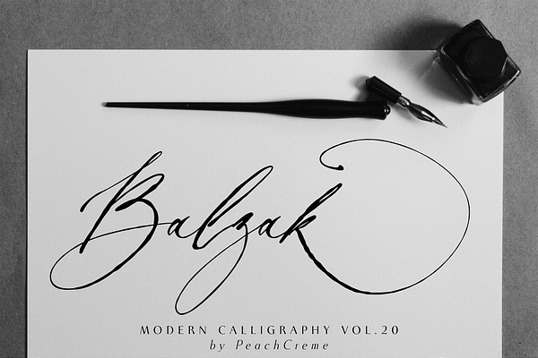 Balzak // Organic Calligraphy
