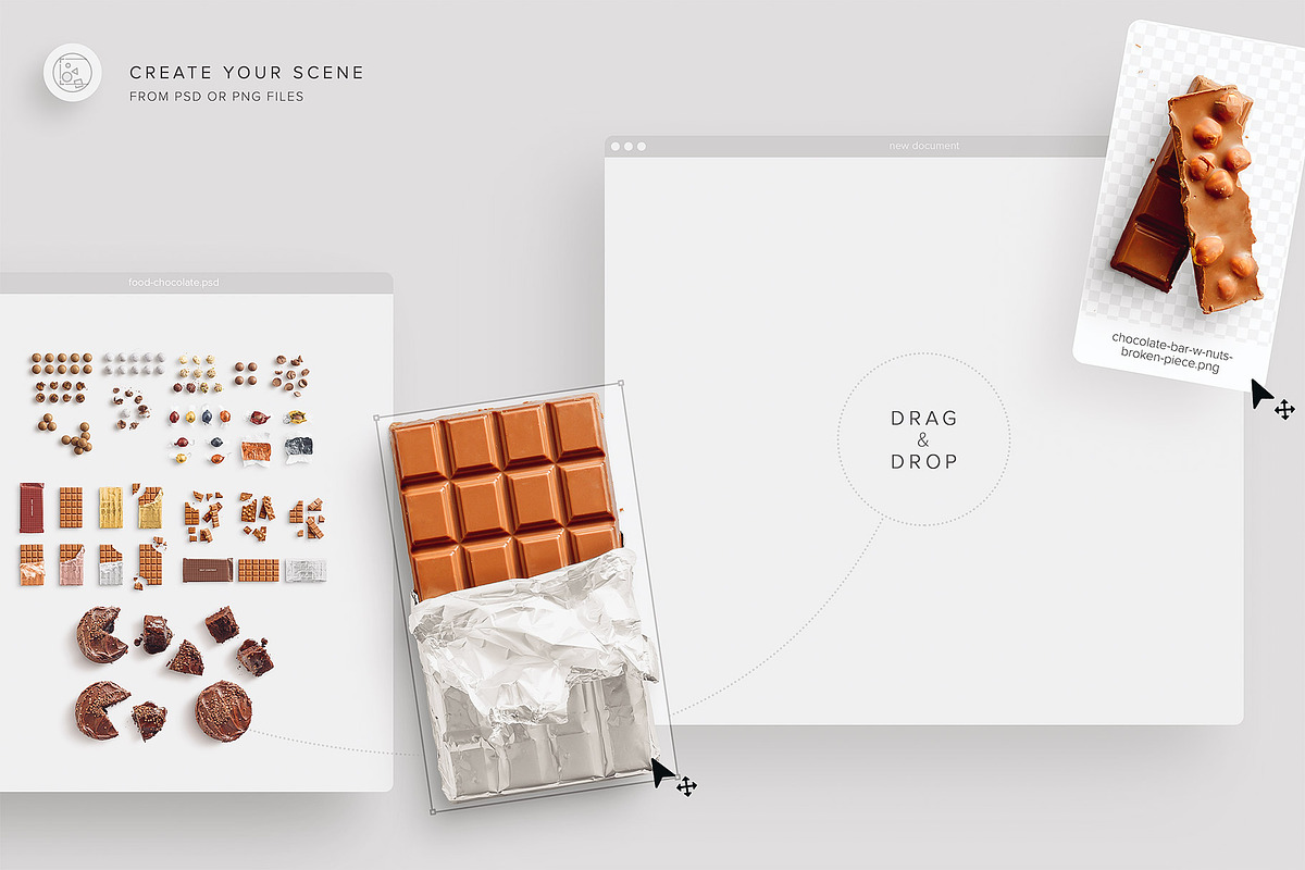 Chocolate Treats Scene Creator in Scene Creator Mockups - product preview 8