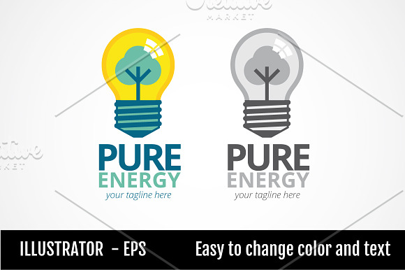Pure Energy in Logo Templates - product preview 2