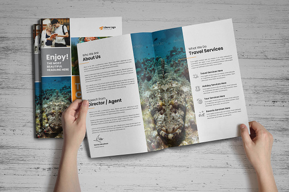 Holiday Travel Brochure Design v5 in Brochure Templates - product preview 1