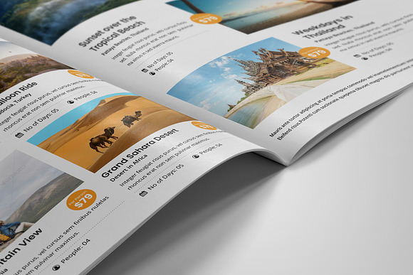 Holiday Travel Brochure Design v5 in Brochure Templates - product preview 3