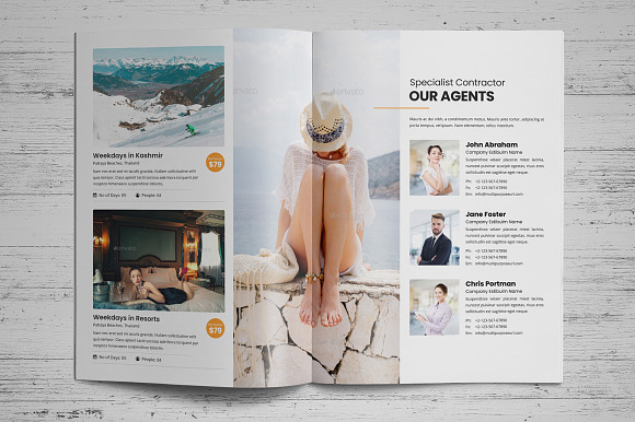 Holiday Travel Brochure Design v5 in Brochure Templates - product preview 4