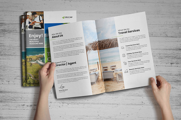 Holiday Travel Brochure Design v5 in Brochure Templates - product preview 7