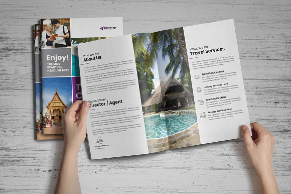 Holiday Travel Brochure Design v5 in Brochure Templates - product preview 9