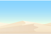 Desert white sand dunes