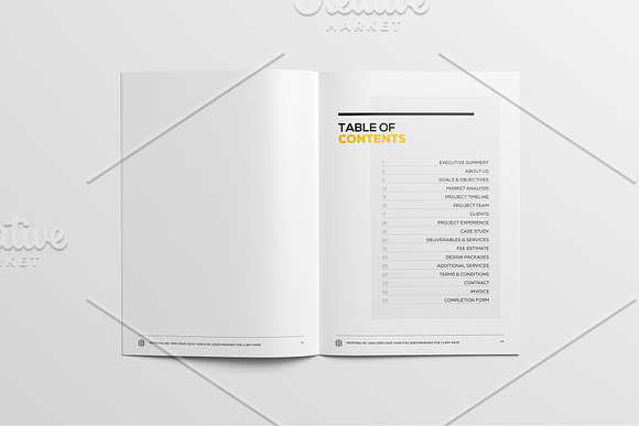 Full Proposal Package Template in Stationery Templates - product preview 8