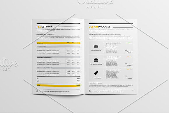 Full Proposal Package Template in Stationery Templates - product preview 18