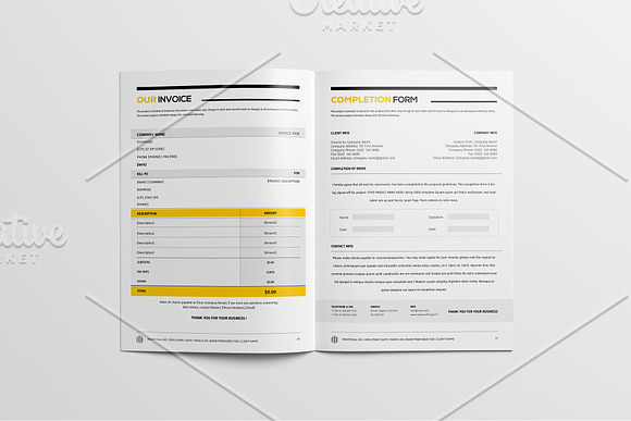 Full Proposal Package Template in Stationery Templates - product preview 22