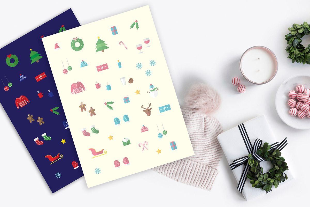 24 Christmas Icons in Christmas Icons - product preview 8
