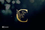 Golden C Letter Logo