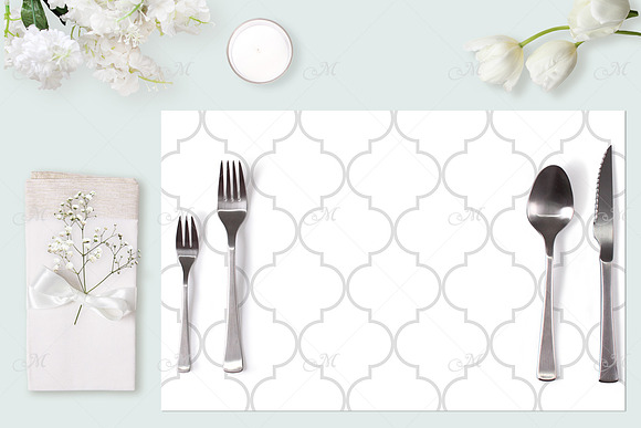 Wedding Placemat Mock-up. PSD Smart in Print Mockups - product preview 1