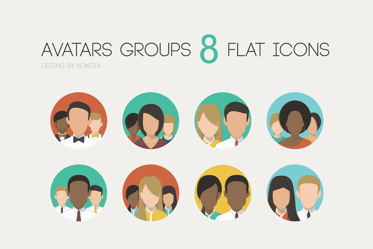 Avatars Groups in Avatar Icons - product preview 8