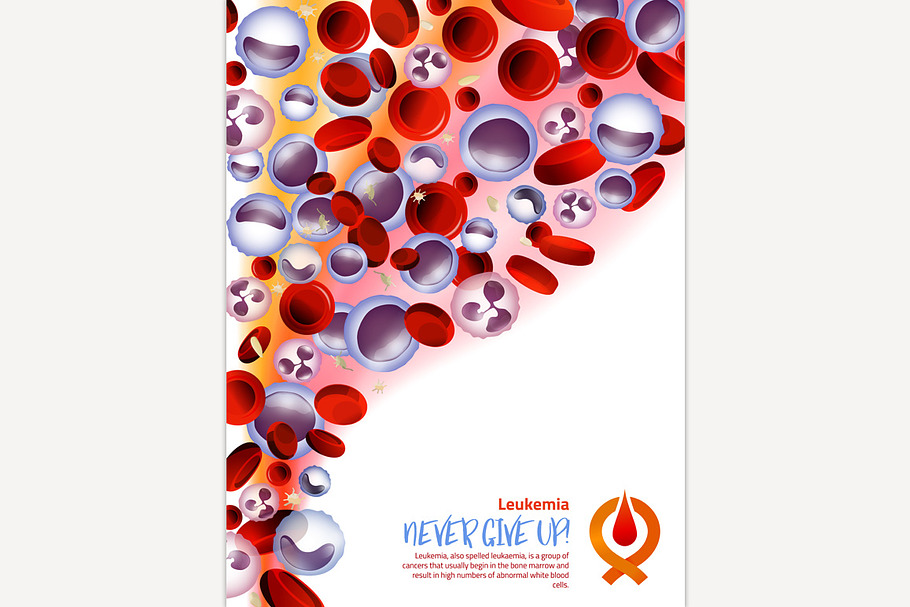 Leukemia background Image in Illustrations - product preview 8
