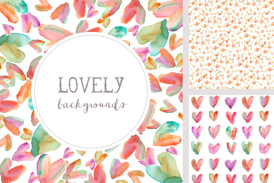 Lovely Backgrounds - Watercolor