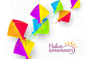 Makar Sankranti holiday design with