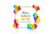 Makar Sankranti holiday design with