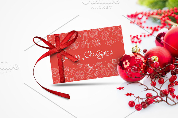 Christmas colorful hand drawn cards in Illustrations - product preview 1