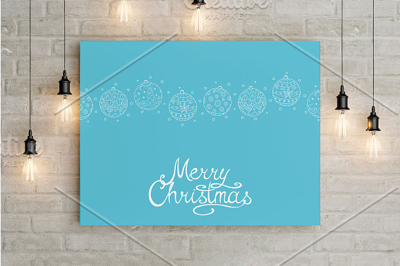 Christmas colorful hand drawn cards in Illustrations - product preview 2