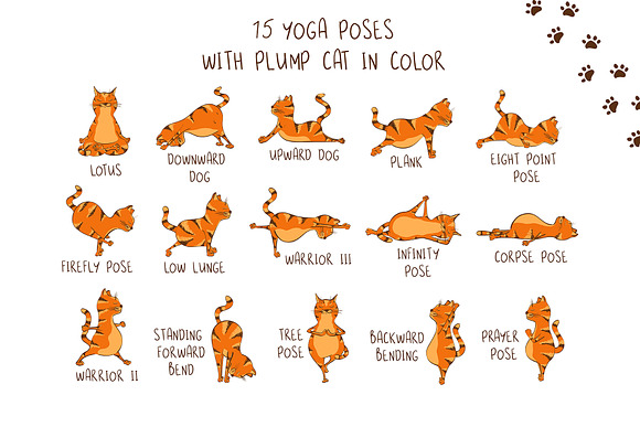 Yoga Cats in Animal Icons - product preview 1