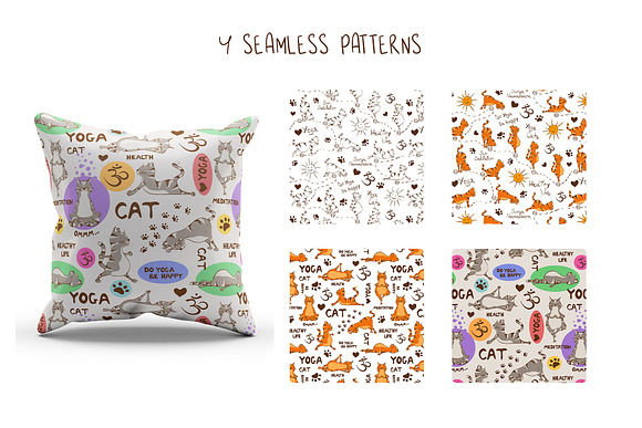 Yoga Cats in Animal Icons - product preview 5