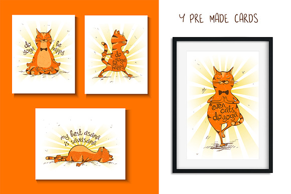 Yoga Cats in Animal Icons - product preview 6