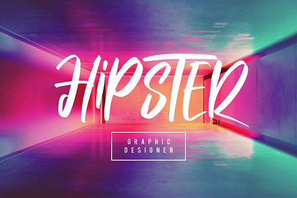 Hybrid Brush Font in Display Fonts - product preview 5