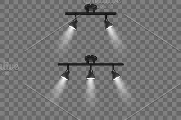 Spotlights. Vector Set.  in Illustrations - product preview 5