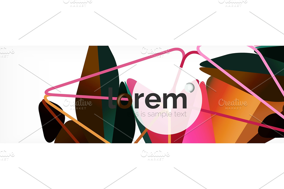 Modern geometric background. Poster in Illustrations - product preview 8