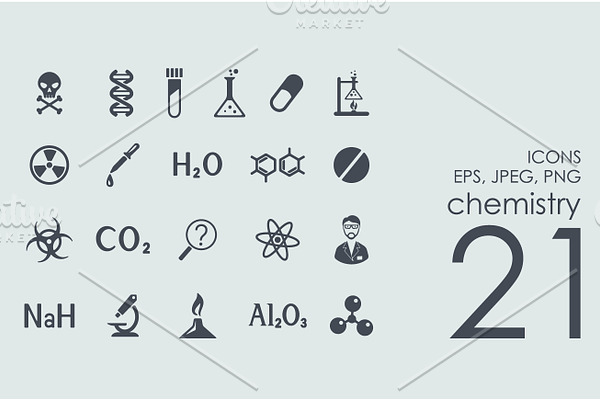 21 chemistry icons