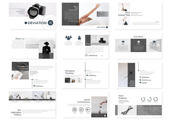 Deviation - Powerpoint Template in PowerPoint Templates - product preview 1