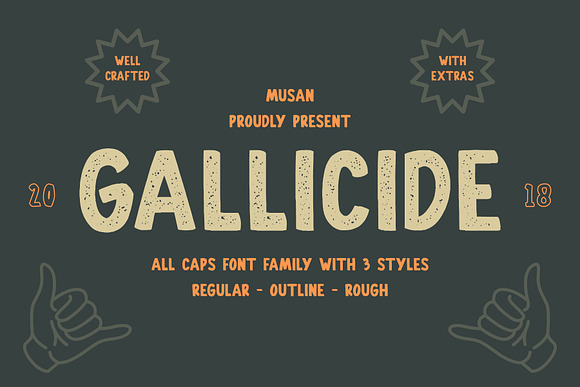 Gallicide With Extras in Icon Fonts - product preview 2