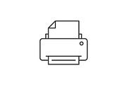 Printer outline icon
